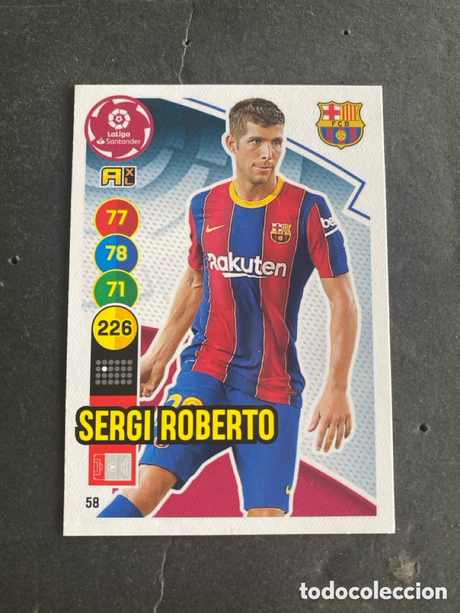 Cromos de f&uacute;tbol: Cromo Adrenalyn liga 20/21 Barcelona N* 58