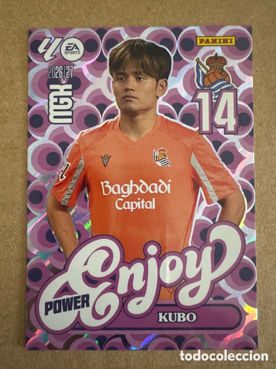 Cromos de f&uacute;tbol: # P 384 384P Kubo Real Sociedad Enjoy Power Megacracks 26 27 2026 2027