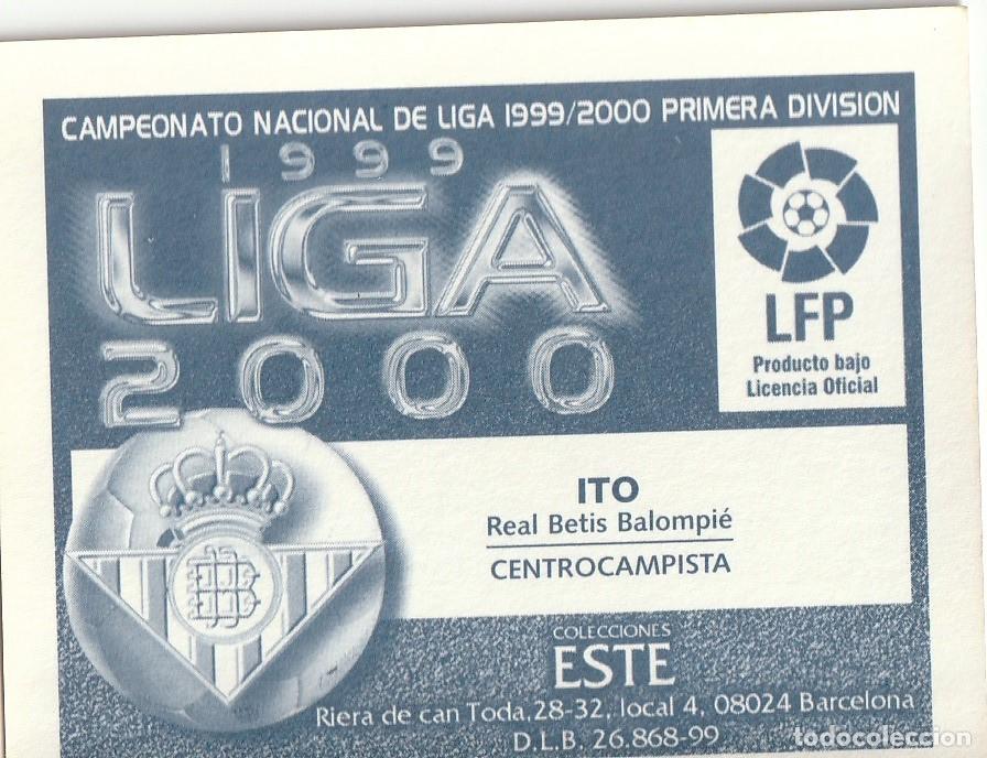 Cromos de f&uacute;tbol: PANINI 99-00. ITO. NUNCA PEGADO. - Foto 2