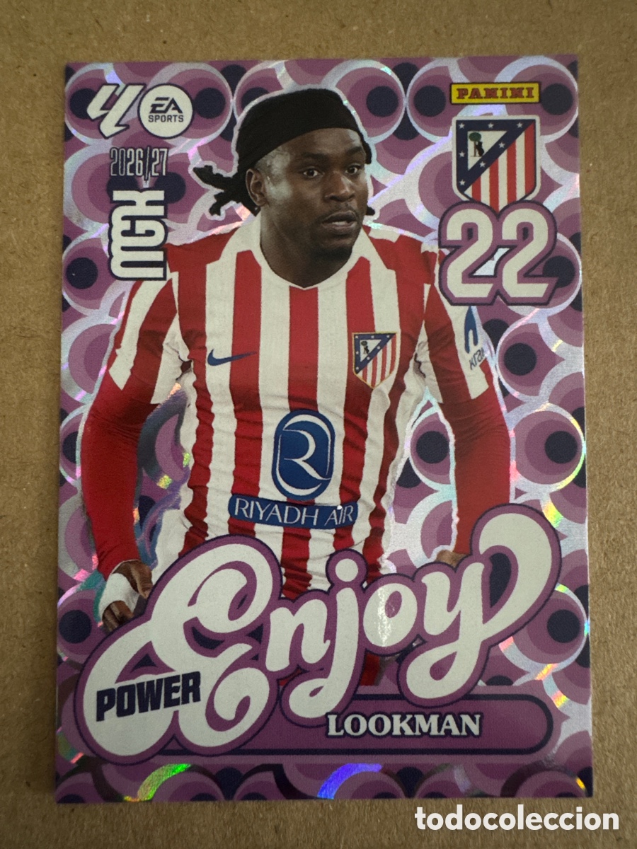 Cromos de f&uacute;tbol: # P 385 385P Lookman Atl&eacute;tico de Madrid Enjoy Power Megacracks 26 27 2026 2027