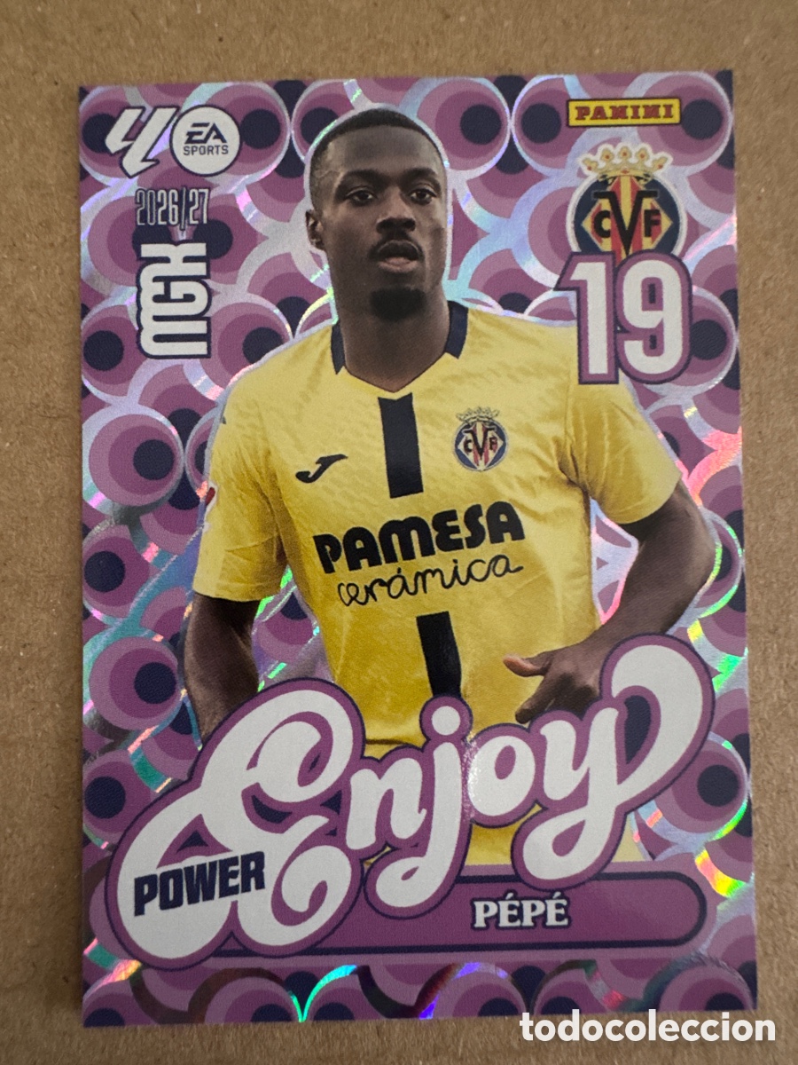 Cromos de f&uacute;tbol: # P 386 386P Pepe Villarreal Enjoy Power Megacracks 26 27 2026 2027