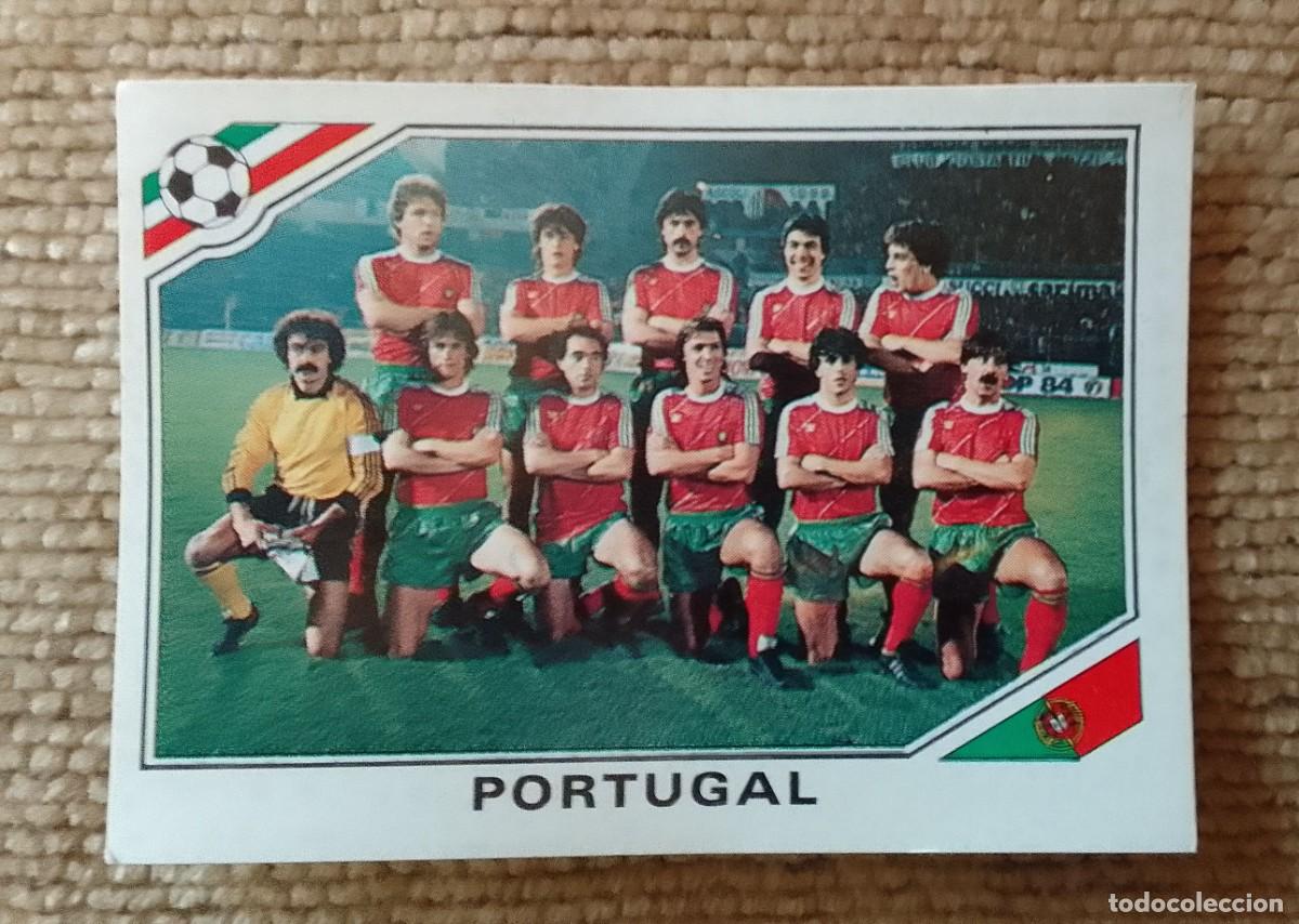 Cromos de f&uacute;tbol: CROMO MEXICO 86. 383. PORTUGAL. PANINI.