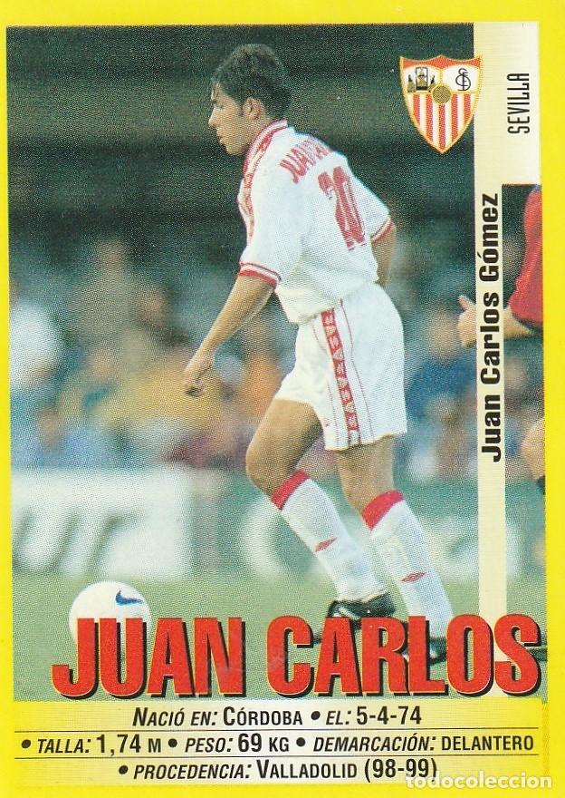 Cromos de f&uacute;tbol: PANINI 99-00. JUAN CARLOS. NUNCA PEGADO.