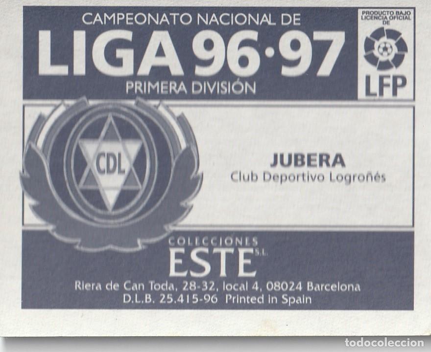 Cromos de f&uacute;tbol: PANINI 96-97. JUBERA. NUNCA PEGADO. - Foto 2