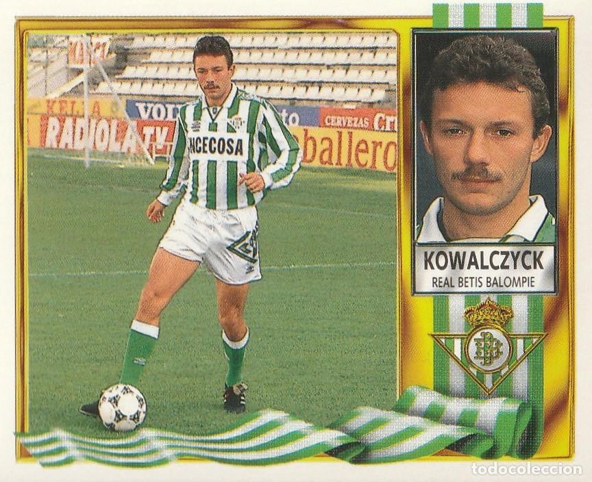 Cromos de f&uacute;tbol: ESTE 95-96. KOWALCZYCK. NUNCA PEGADO.