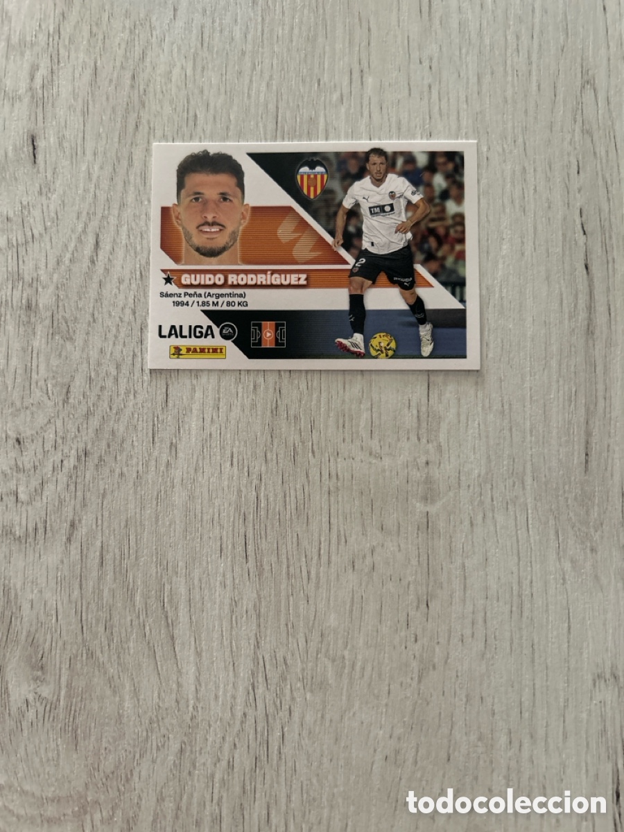 Cromos de f&uacute;tbol: Guido Rodr&iacute;guez 12 Valencia Liga Este 2026/27 26-27 Panini