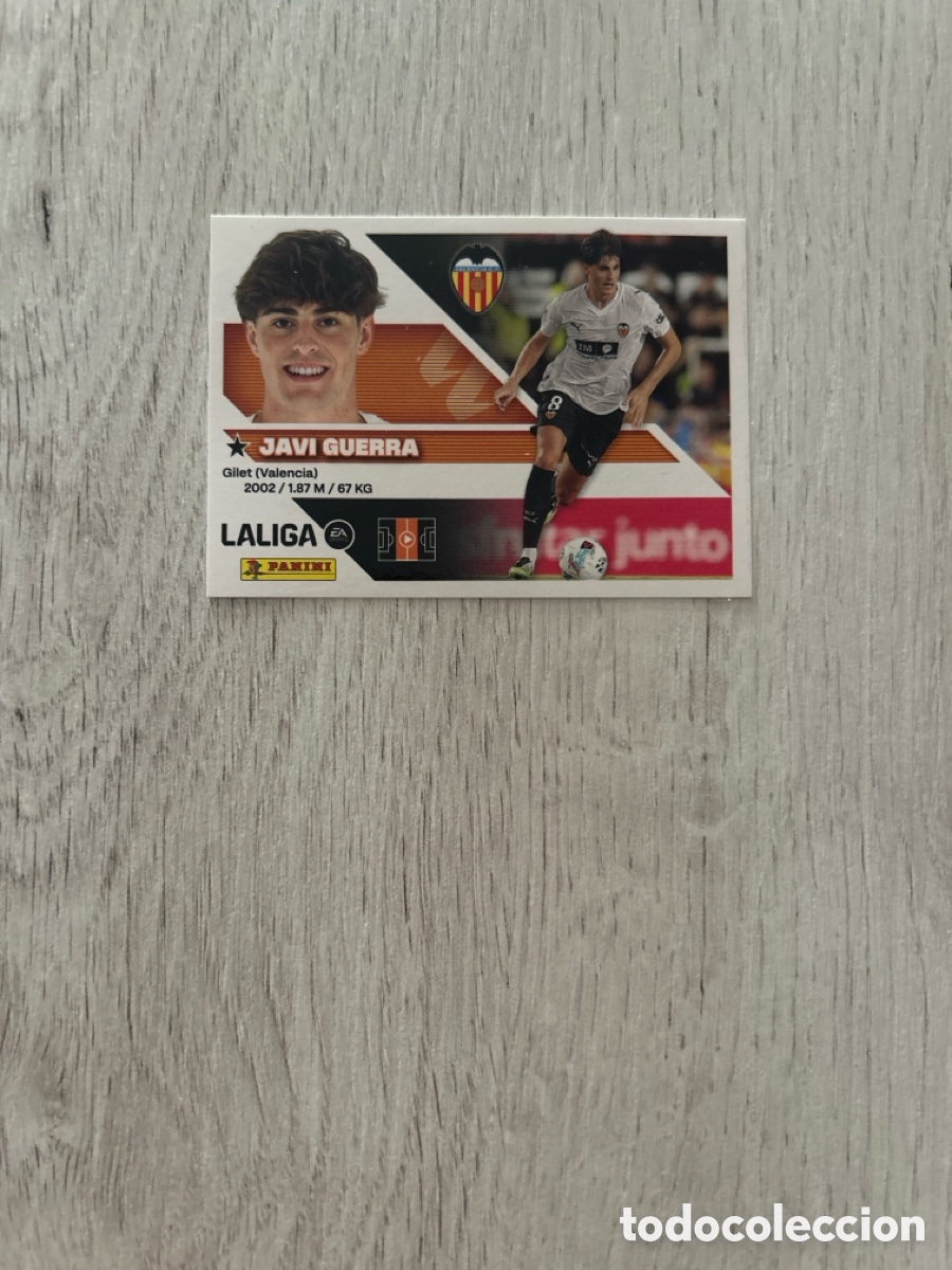 Cromos de f&uacute;tbol: Javi Guerra 13 Valencia Liga Este 2026/27 26-27 Panini