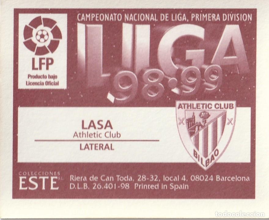 Cromos de f&uacute;tbol: ESTE 98-99. LASA. NUNCA PEGADO. - Foto 2