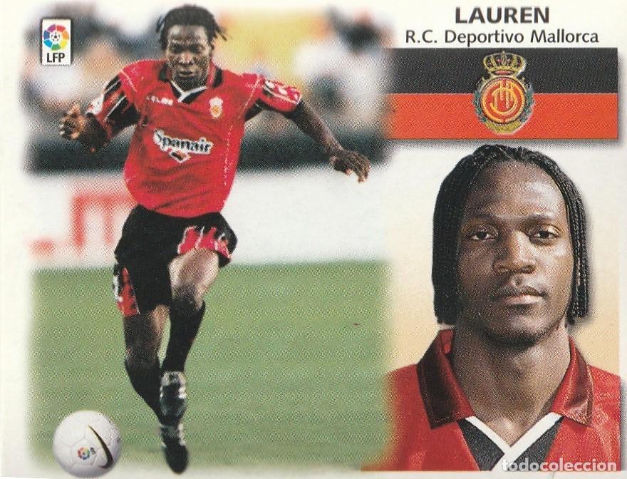 Cromos de f&uacute;tbol: ESTE 99-00 LAUREN. NUNCA PEGADO.