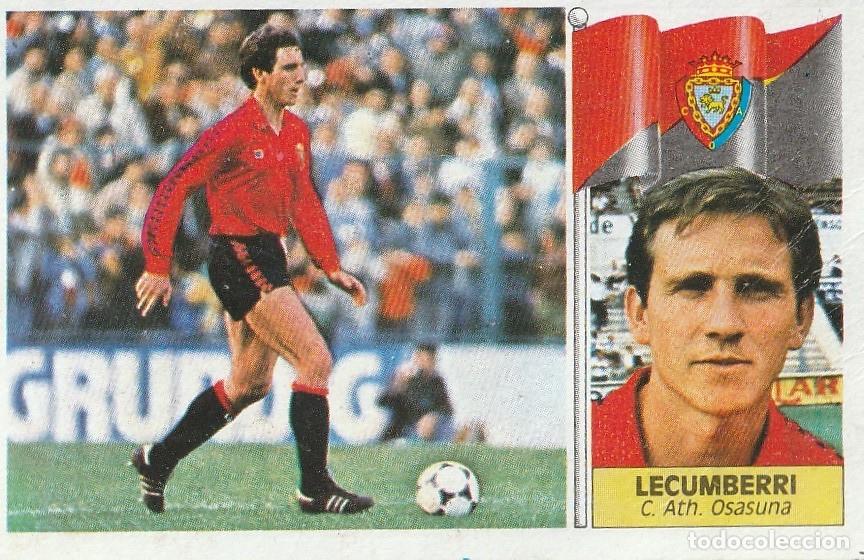 Cromos de f&uacute;tbol: ESTE 86-87. LECUMBERRI. RECUPERADO DE &Aacute;LBUM.