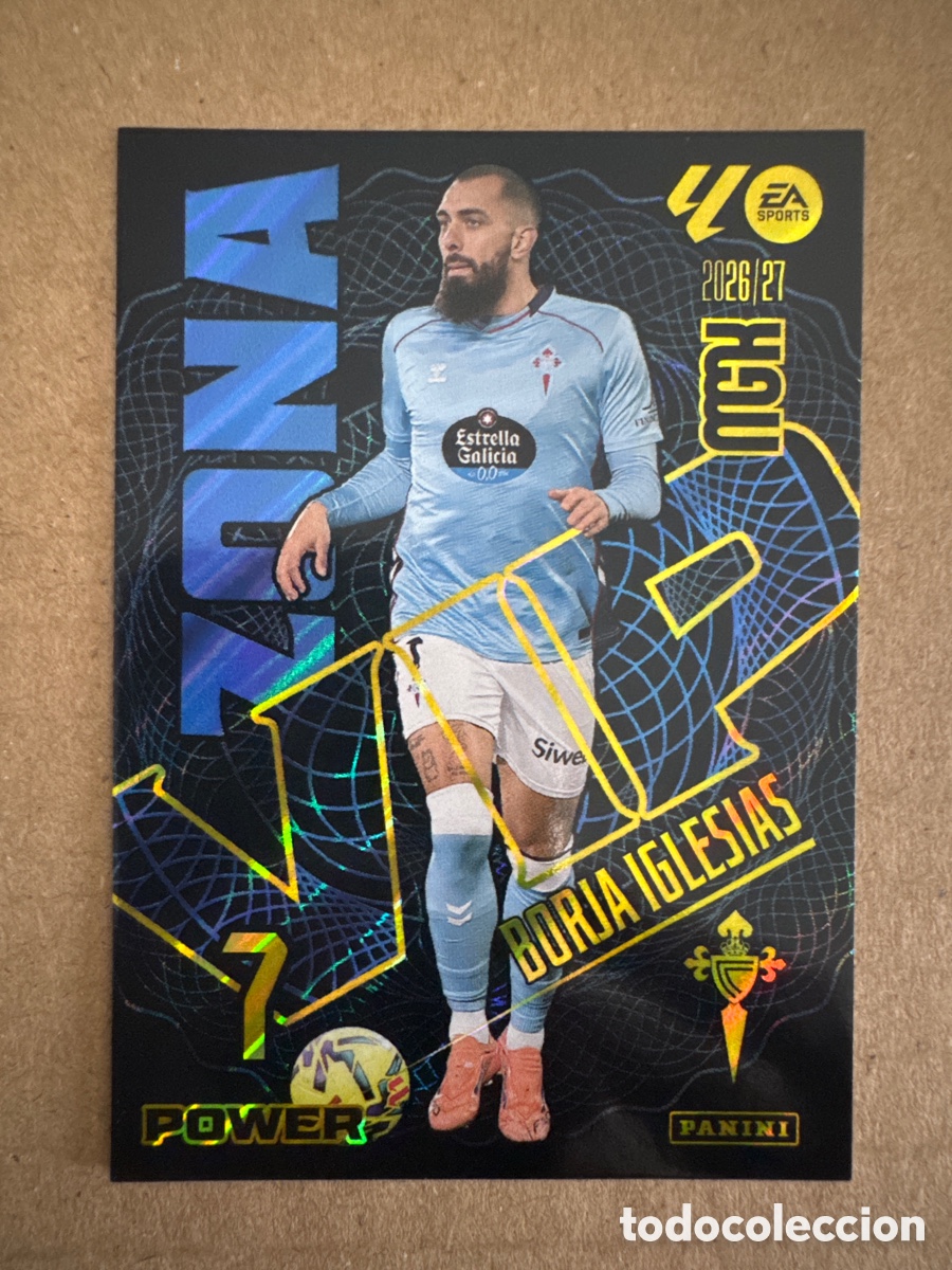 Cromos de f&uacute;tbol: # P 389 389P Borja Iglesias Celta de Vigo Zona VIP Power Megacracks 26 27 2026 2027