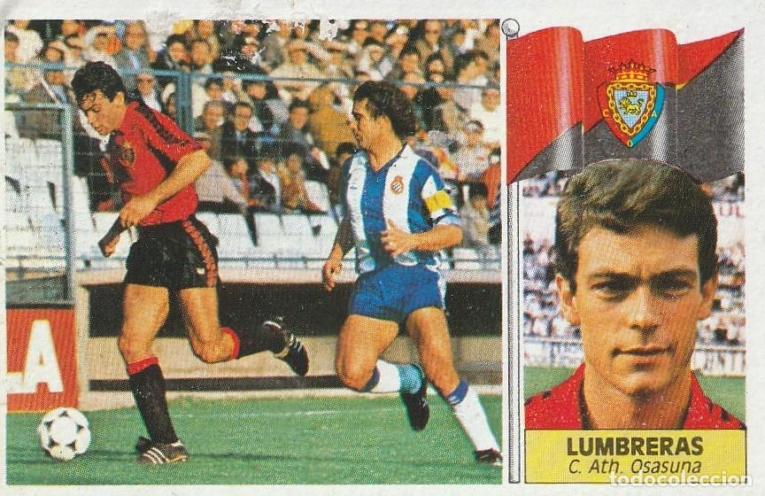 Cromos de f&uacute;tbol: ESTE 86-87. LUMBRERAS. RECUPERADO DE &Aacute;LBUM.