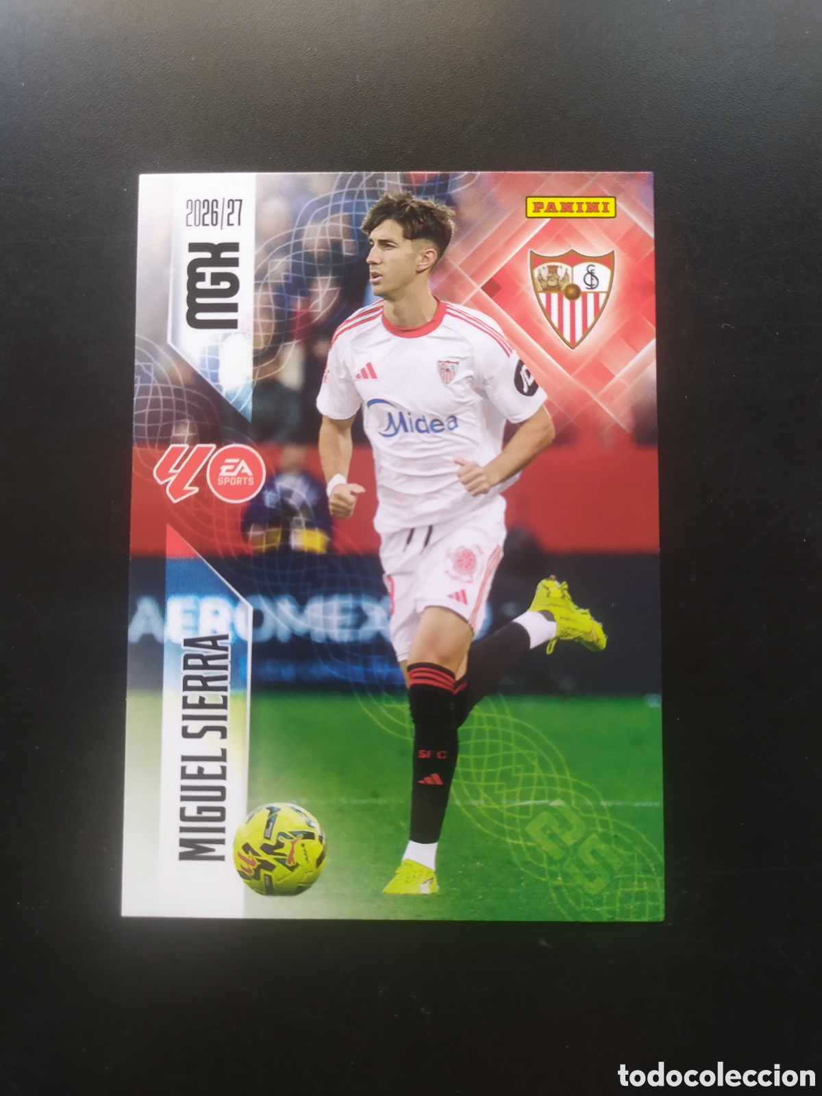 Cromos de f&uacute;tbol: Megacracks 2026 2027 26 27 panini Miguel Sierra n&deg; 338 Sevilla