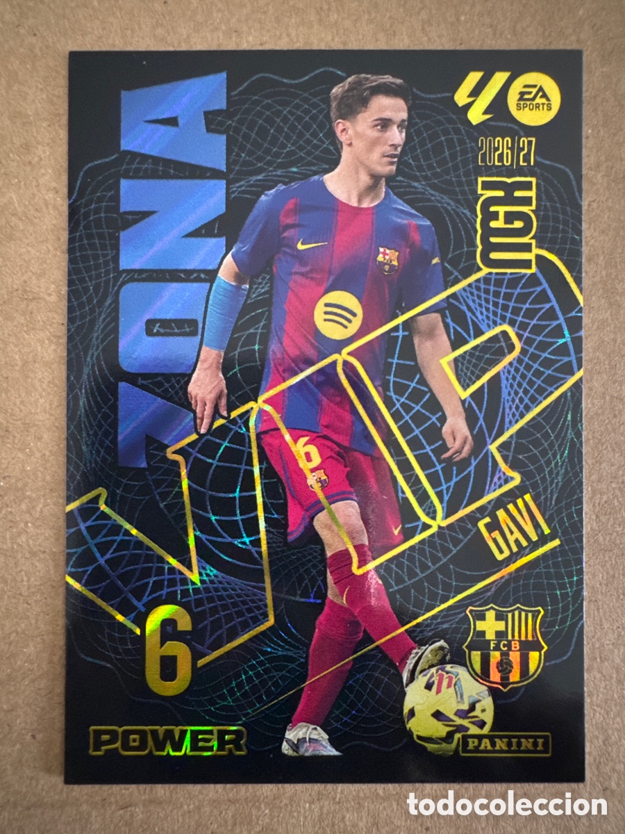 Cromos de f&uacute;tbol: # P 394 394P Gavi FC Barcelona Zona VIP Power Megacracks 26 27 2026 2027
