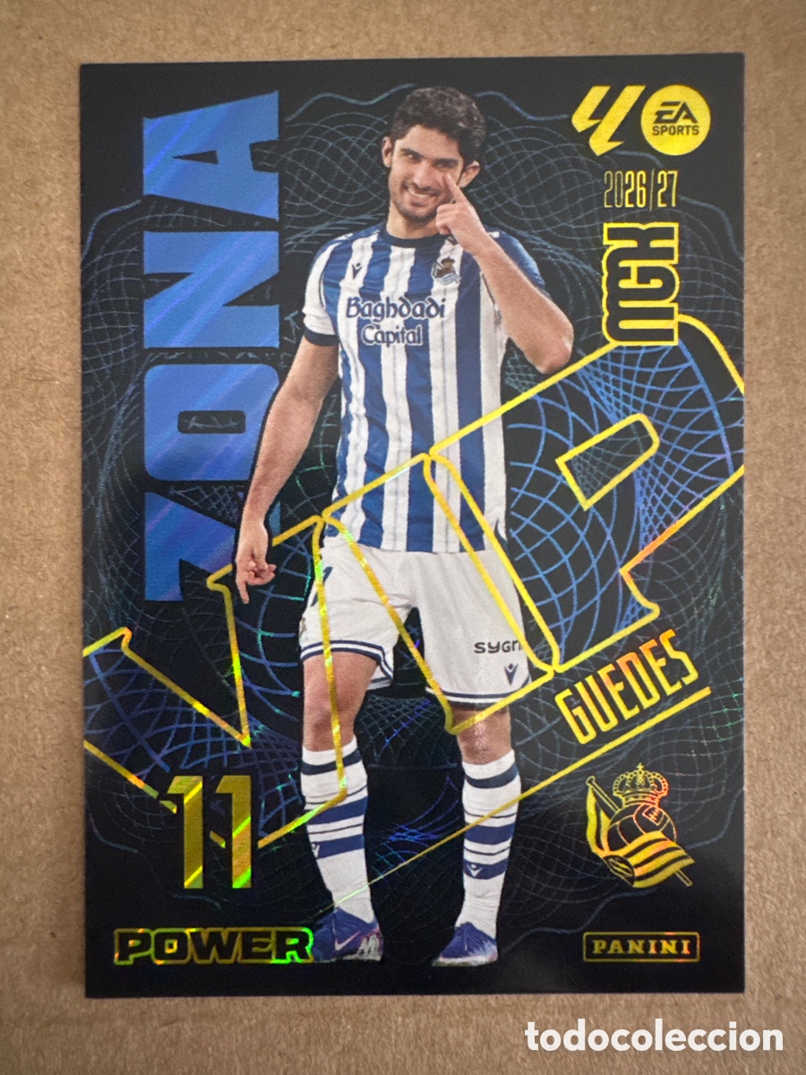 Cromos de f&uacute;tbol: # P 395 395P Guedes Real Sociedad Zona VIP Power Megacracks 26 27 2026 2027