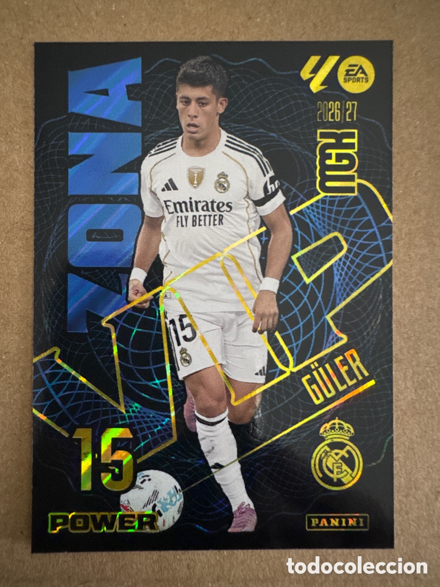 Cromos de f&uacute;tbol: # P 396 396P Arda Guler Real Madrid Zona VIP Power Megacracks 26 27 2026 2027