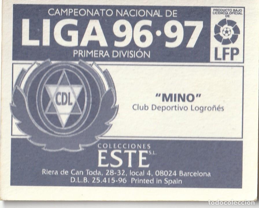 Cromos de f&uacute;tbol: ESTE 96-97. MINO. NUNCA PEGADO. - Foto 2