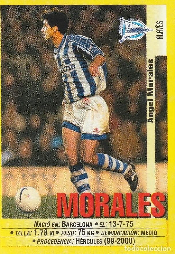 Cromos de f&uacute;tbol: PANINI 99-00. MORALES. PRIMERA VERSI&Oacute;N. NUNCA PEGADO.