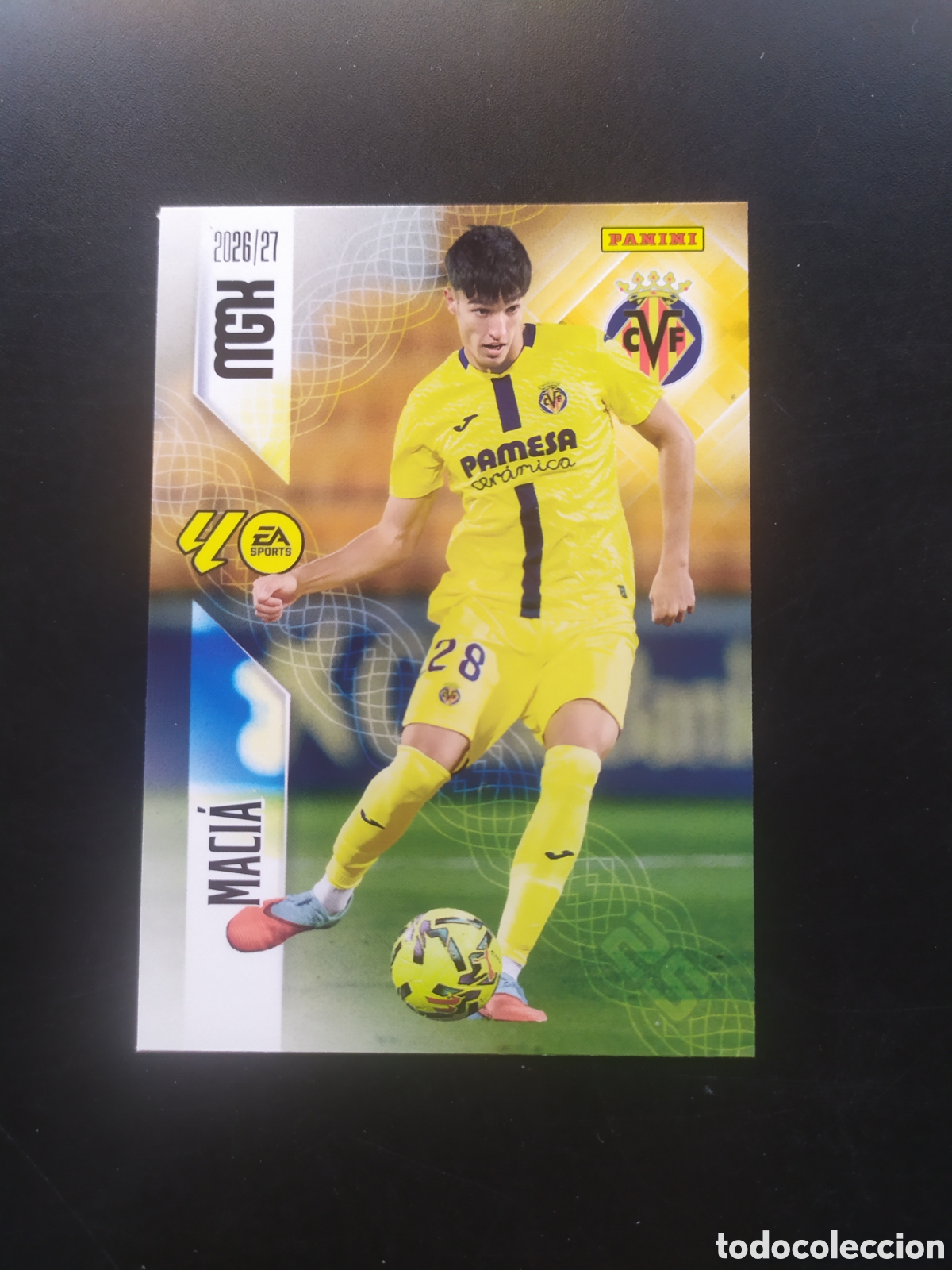 Cromos de f&uacute;tbol: Megacracks 2026 2027 26 27 panini Maci&aacute; n&deg; 371 Villarreal
