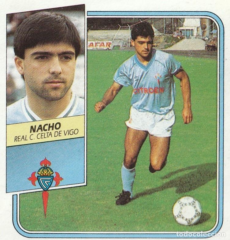 Cromos de f&uacute;tbol: ESTE 89-90. NACHO. RECUPERADO DE &Aacute;LBUM.