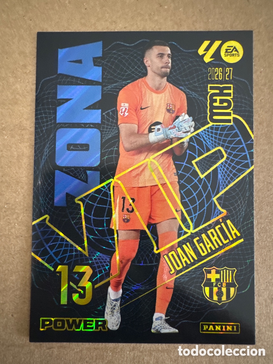 Cromos de f&uacute;tbol: # P 399 399P Joan Garc&iacute;a FC Barcelona Zona VIP Power Megacracks 26 27 2026 2027