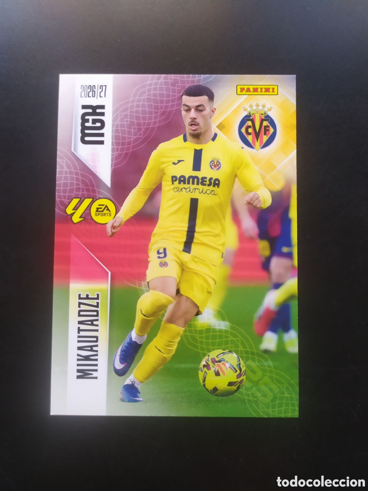 Cromos de f&uacute;tbol: Megacracks 2026 2027 26 27 panini Mikautadze n&deg; 376 Villarreal