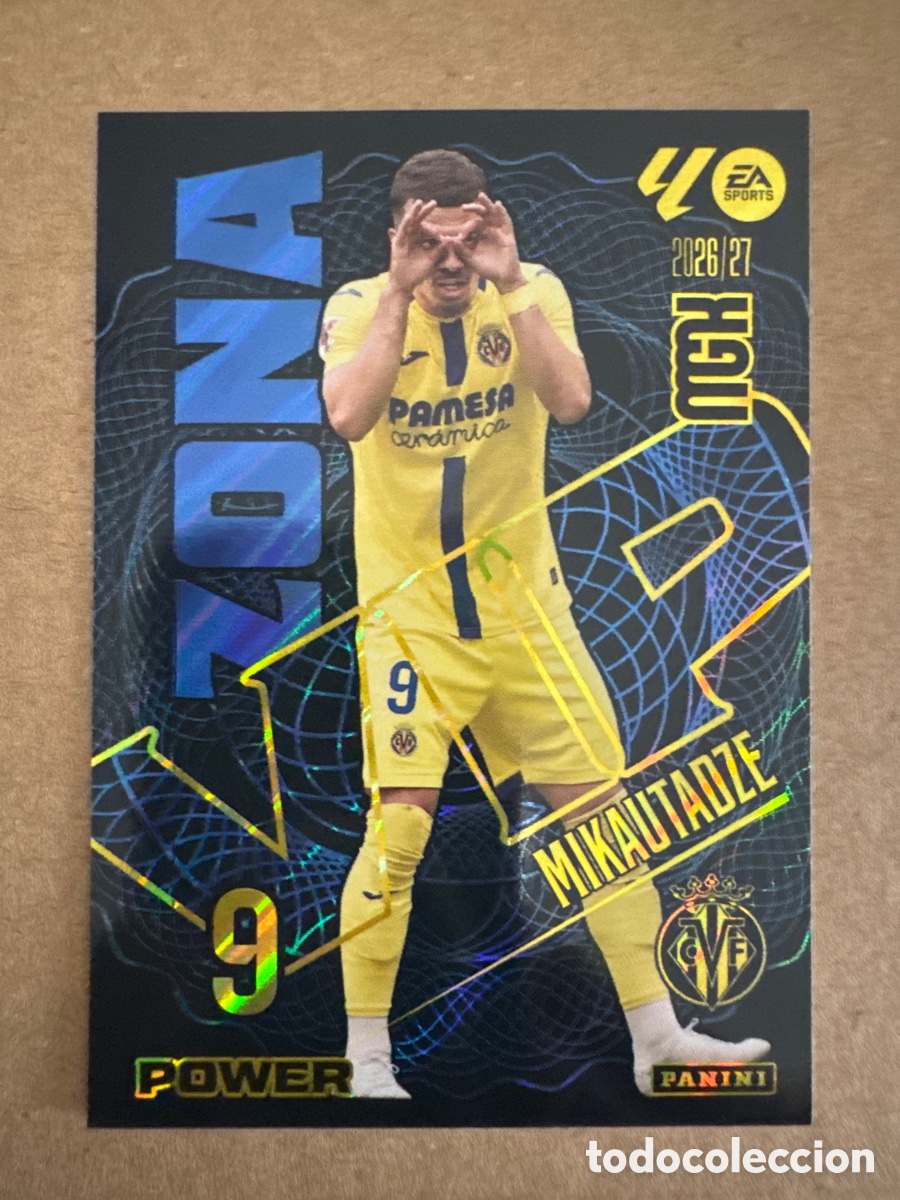Cartes &agrave; collectionner de Football: # P 402 402P Mikautadze Villarreal Zona VIP Power Megacracks 26 27 2026 2027