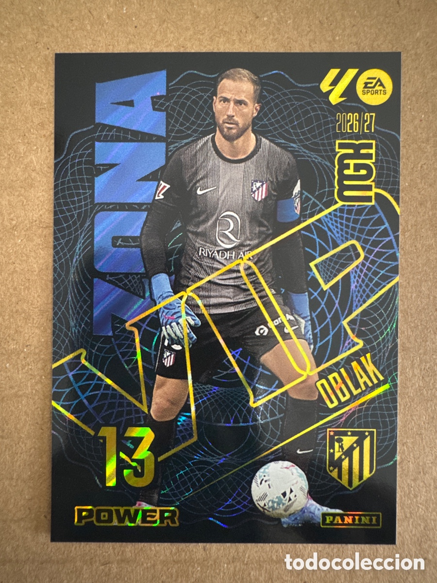 Football Stickers: # P 403 403P Oblak Atl&eacute;tico de Madrid Zona VIP Power Megacracks 26 27 2026 2027