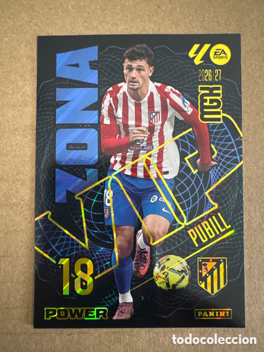 Football Stickers: # P 404 404P Pubill Atl&eacute;tico de Madrid Zona VIP Power Megacracks 26 27 2026 2027