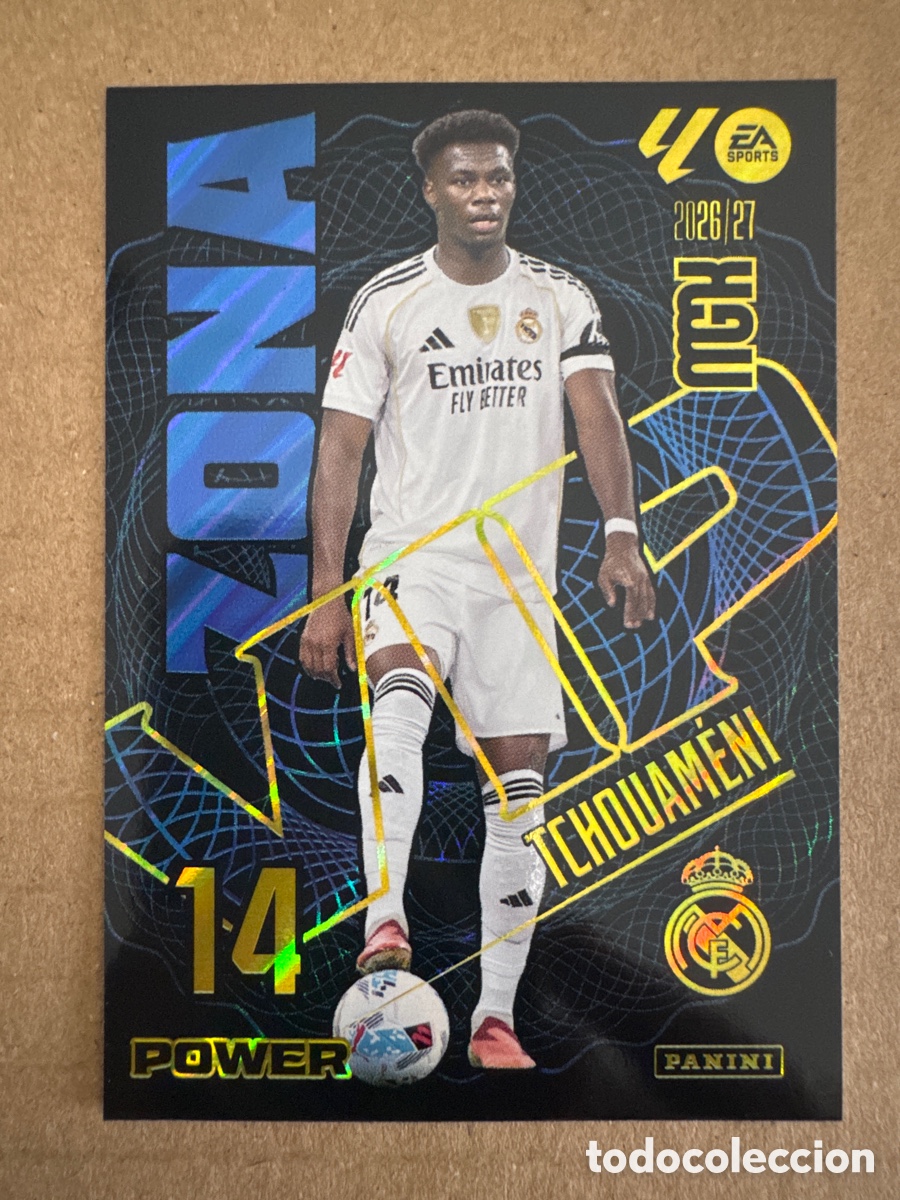 Football Stickers: # P 405 405P Thouameni Real Madrid Zona VIP Power Megacracks 26 27 2026 2027