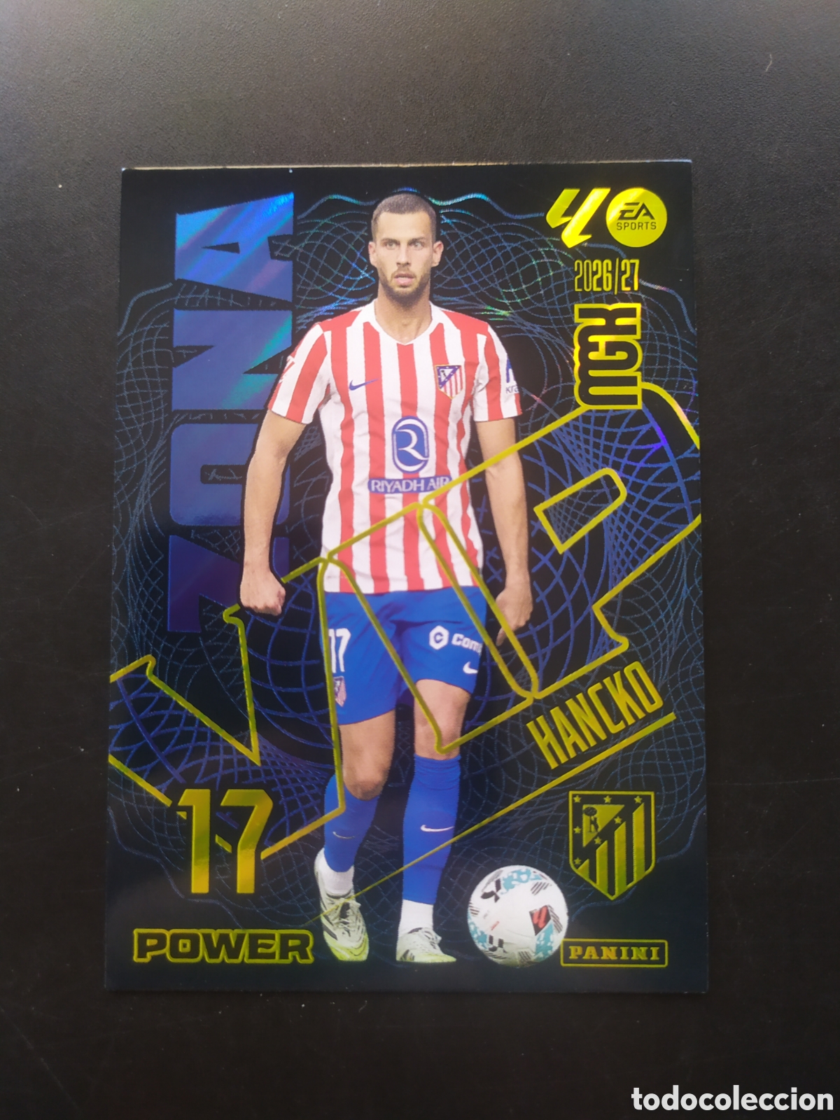 Cromos de f&uacute;tbol: Megacracks 2026 2027 26 27 panini Hancko zona vip power n&deg; 397P 397 P Atl&eacute;tico Madrid