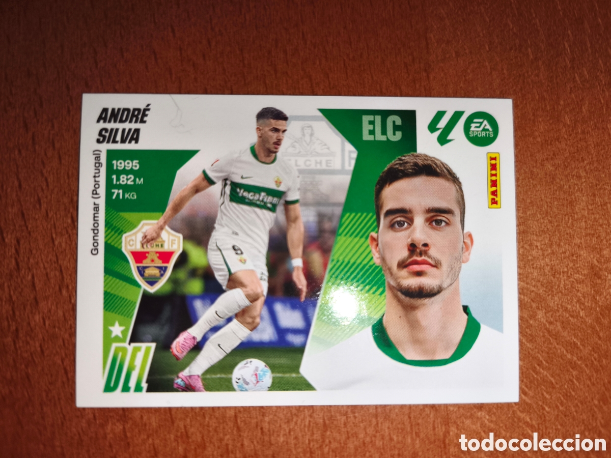 Cromos de f&uacute;tbol: Andr&eacute; Silva fichaje n&deg;44 liga este 25/26 Elche