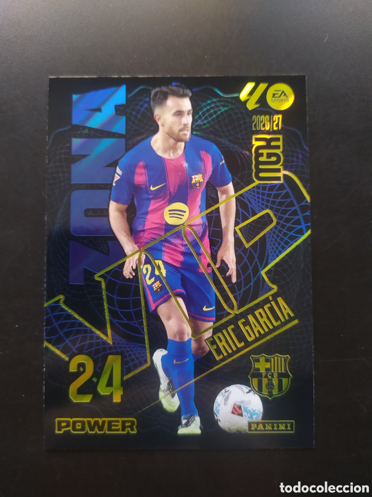 Cromos de f&uacute;tbol: Megacracks 2026 2027 26 27 panini Eric Garc&iacute;a zona vip power n&deg; 393P 393 P Barcelona