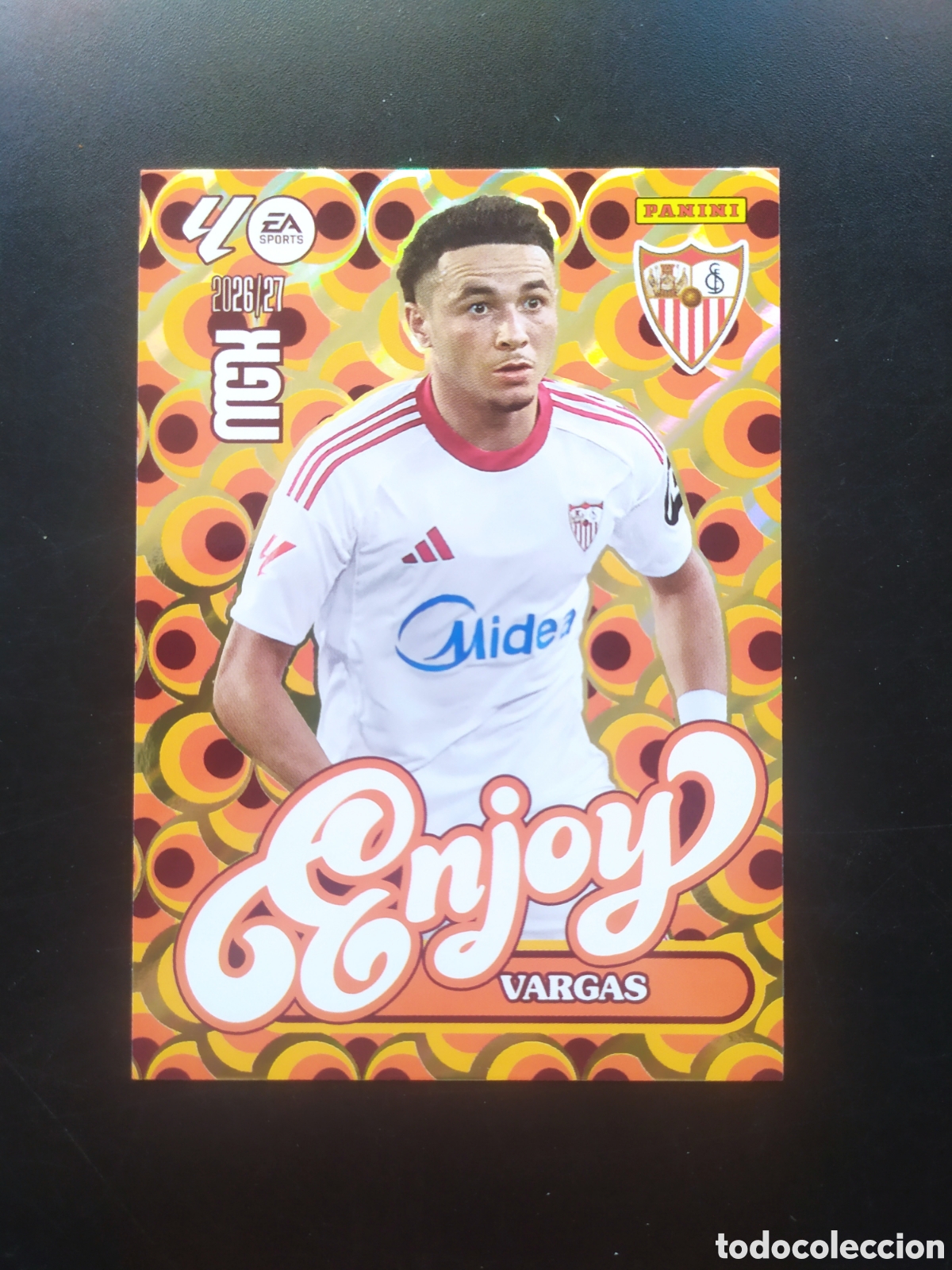 Cromos de f&uacute;tbol: Megacracks 2026 2027 26 27 panini Vargas enjoy n&deg; 387 Sevilla