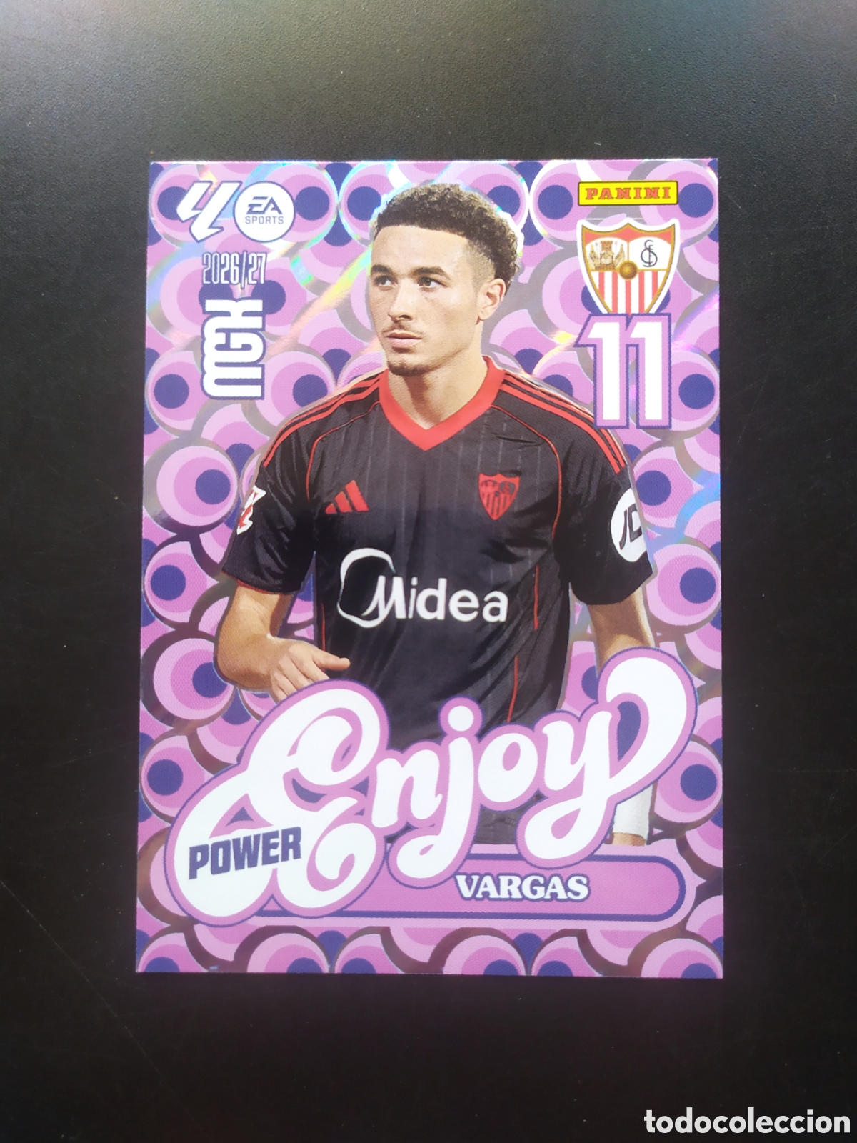 Cromos de f&uacute;tbol: Megacracks 2026 2027 26 27 panini Vargas enjoy power n&deg; 387P 387 P Sevilla