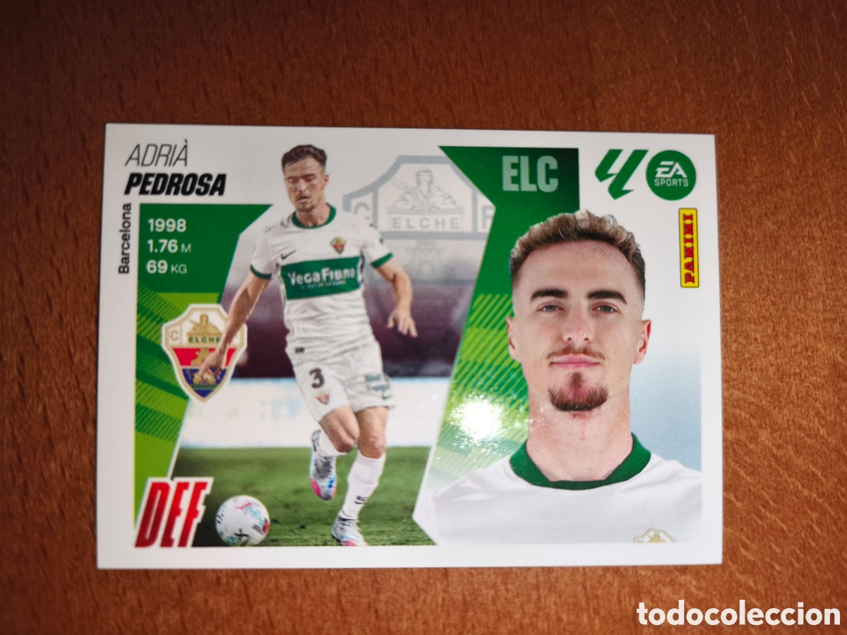 Cromos de f&uacute;tbol: Pedrosa fichaje n&deg;54 liga este 25/26 Elche