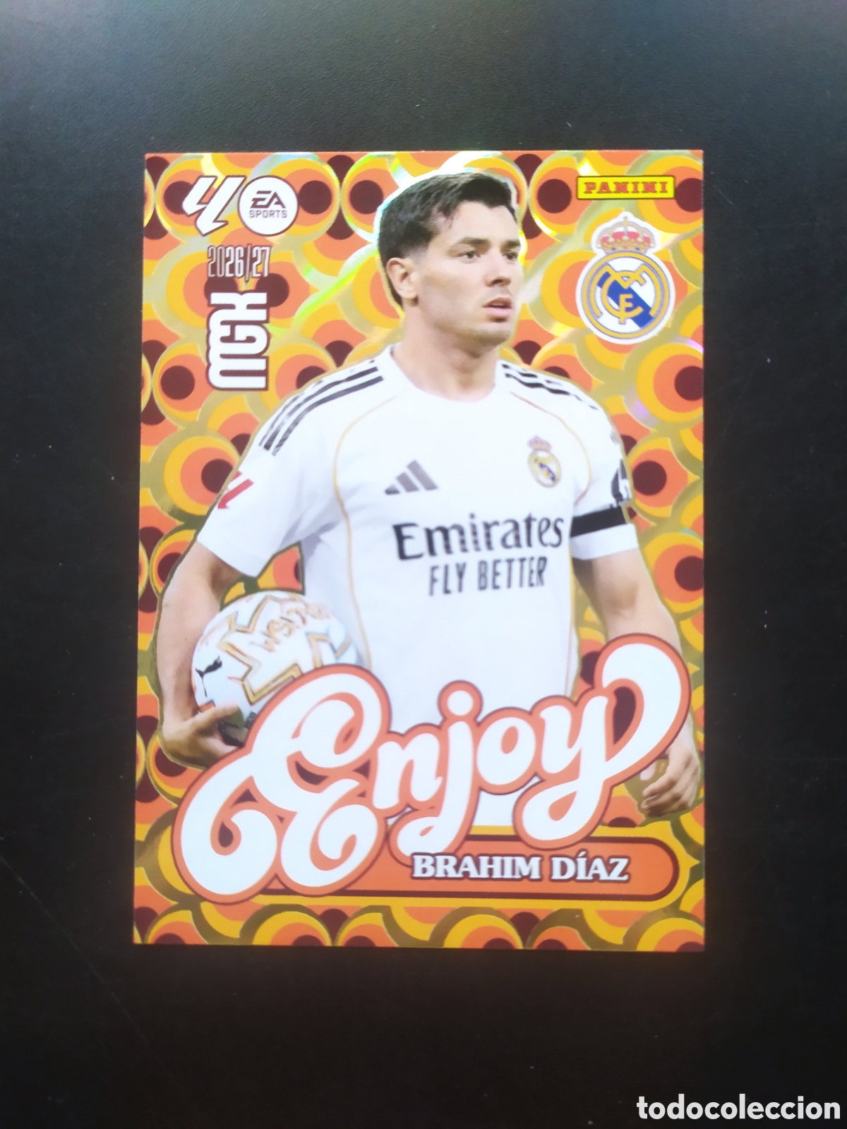 Cromos de f&uacute;tbol: Megacracks 2026 2027 26 27 panini Brahim enjoy n&deg; 380 Real Madrid