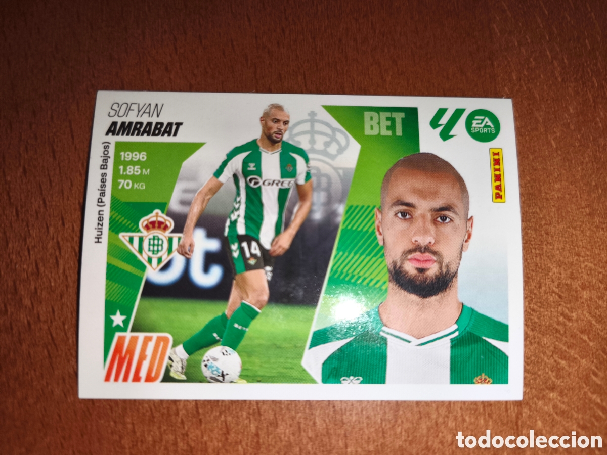 Cromos de f&uacute;tbol: Amrabat fichaje n&deg;55 liga este 25/26 Real Betis