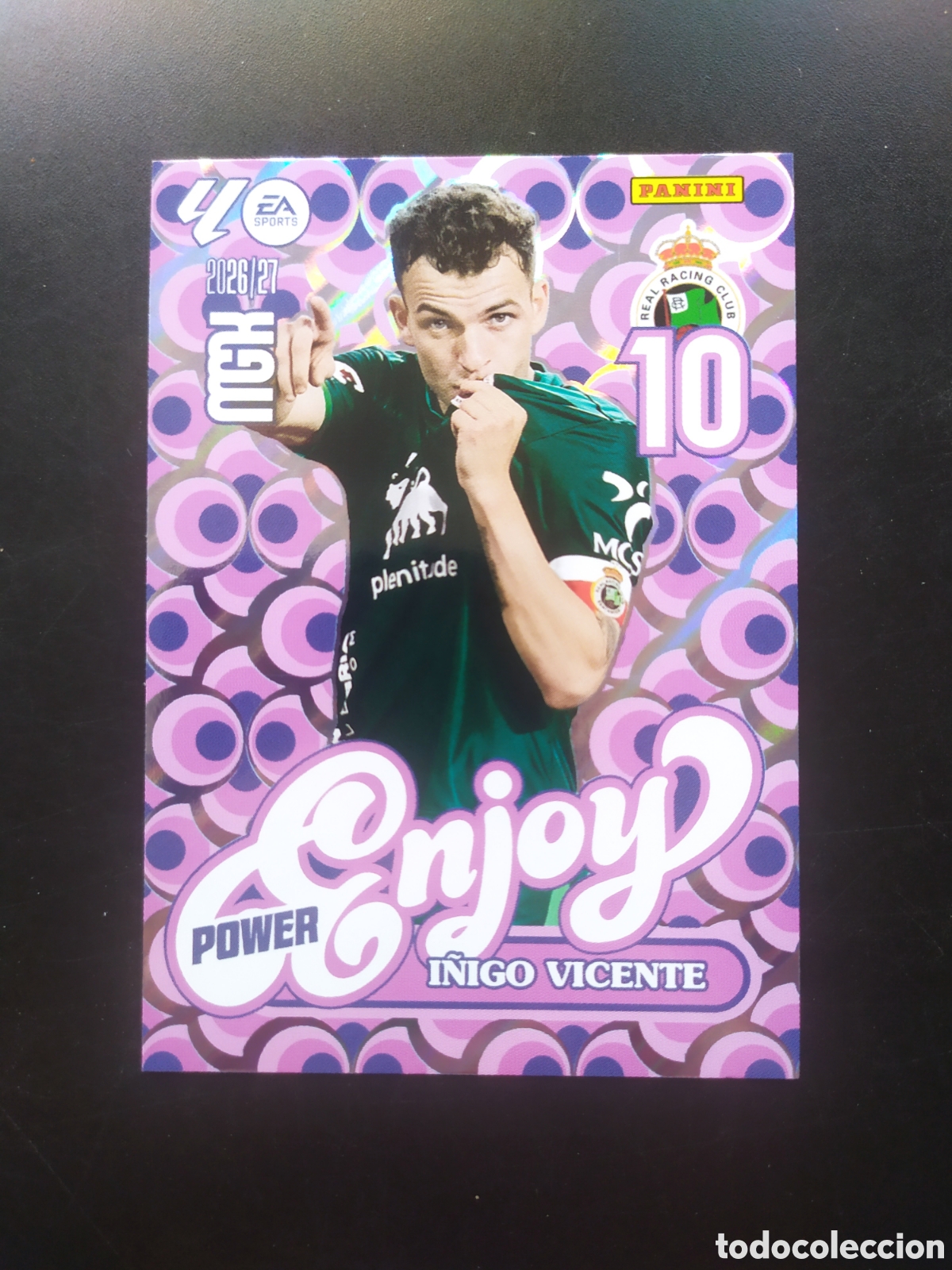 Cartes &agrave; collectionner de Football: Megacracks 2026 2027 26 27 panini I&ntilde;igo Vicente enjoy power n&deg; 383P 383 P Racing Santander