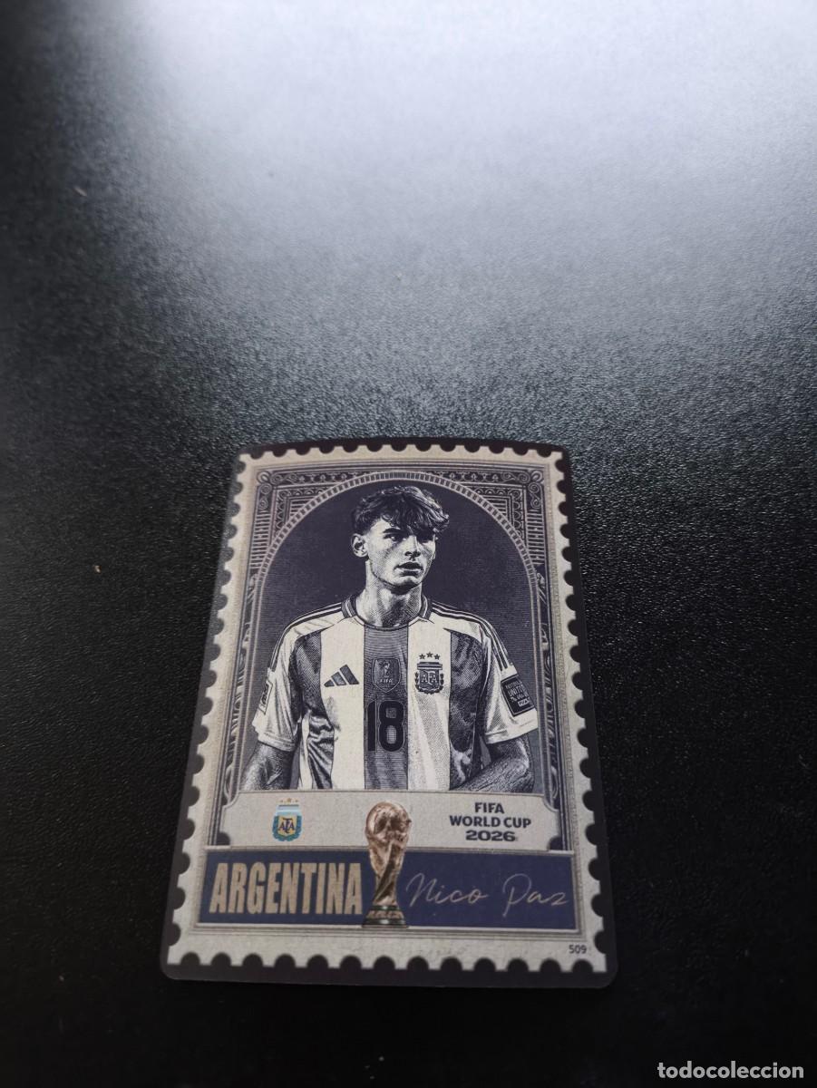 Cromos de f&uacute;tbol: 509 Nico Paz ARGENTINA STAMP PANINI KAYOU FIFA WORLD CUP MUNDIAL 2026 LIGA ESTE MEGACRACKS