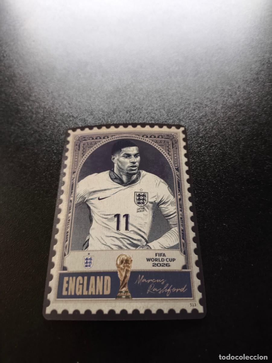 Cromos de f&uacute;tbol: 513 Marcus Rashford ENGLAND STAMP PANINI KAYOU FIFA WORLD CUP MUNDIAL 2026 LIGA ESTE MEGACRACKS