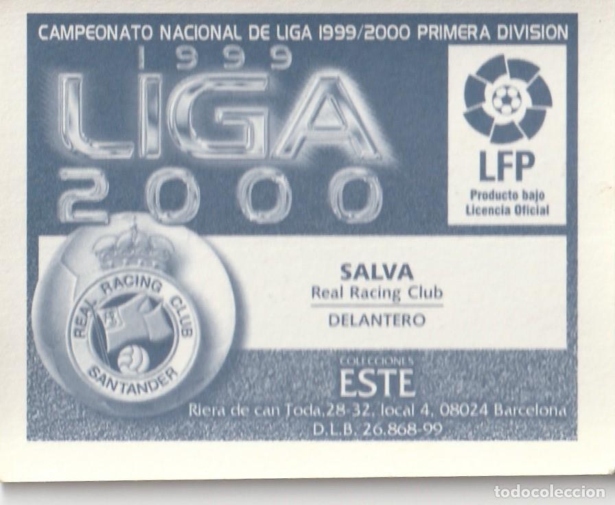 Cromos de f&uacute;tbol: ESTE 99-00. SALVA. NUNCA PEGADO. - Foto 2