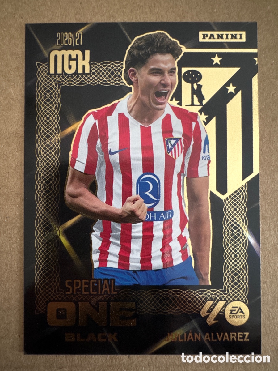 Fu&szlig;ball-Sticker: # Juli&aacute;n &Aacute;lvarez Atl&eacute;tico de Madrid Special One Black Megacracks 26 27 2026 2027
