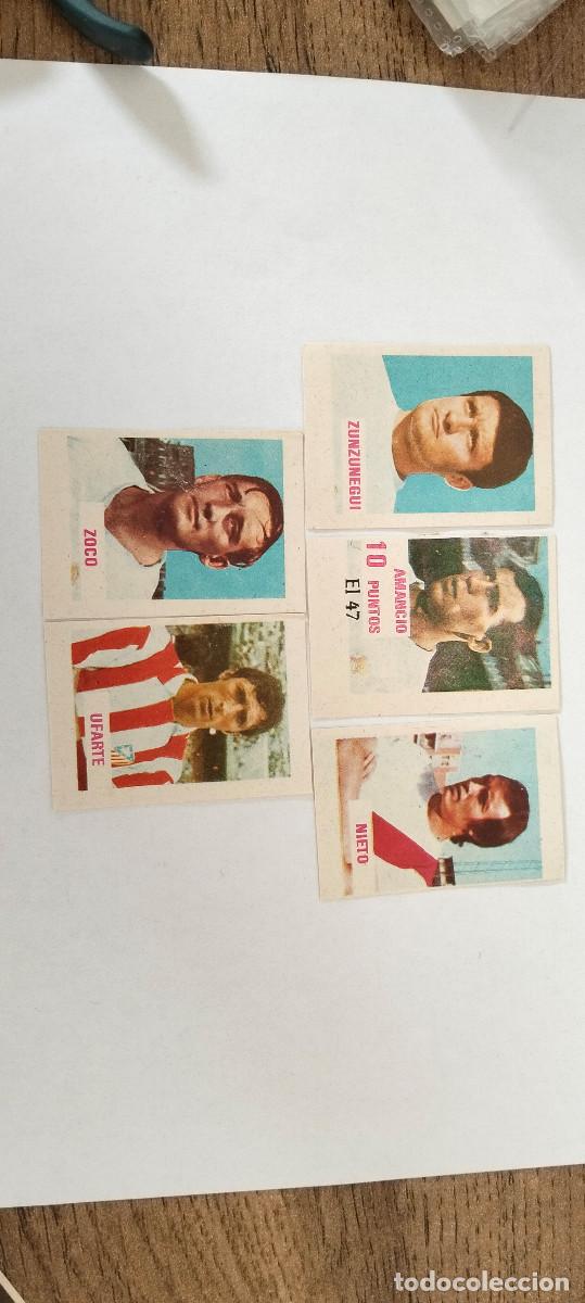 Cromos de f&uacute;tbol: LIGA ESPA&Ntilde;OLA . lote 5 CROMOS MUY ANTIGUOS -- LEER ANUNCIO.