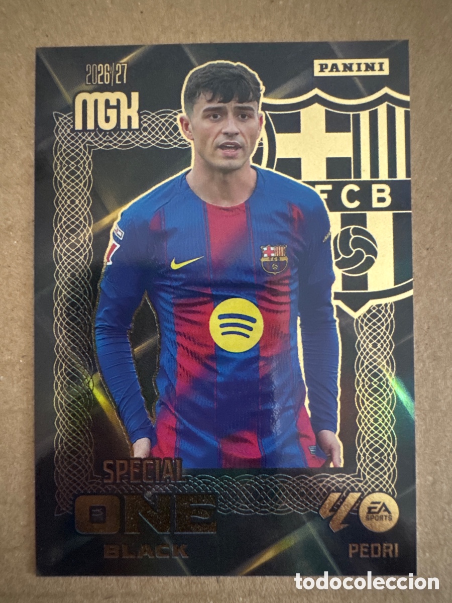 Cromos de f&uacute;tbol: # Pedri FC Barcelona Special One Black Megacracks 26 27 2026 2027