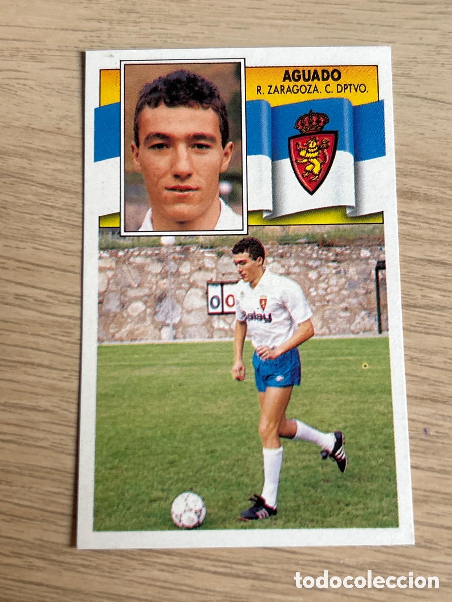 Cromos de f&uacute;tbol: AGUADO ZARAGOZA COLOCA LIGA ESTE 1990 1991 90 91 NUNCA PEGADO SIN PEGAR