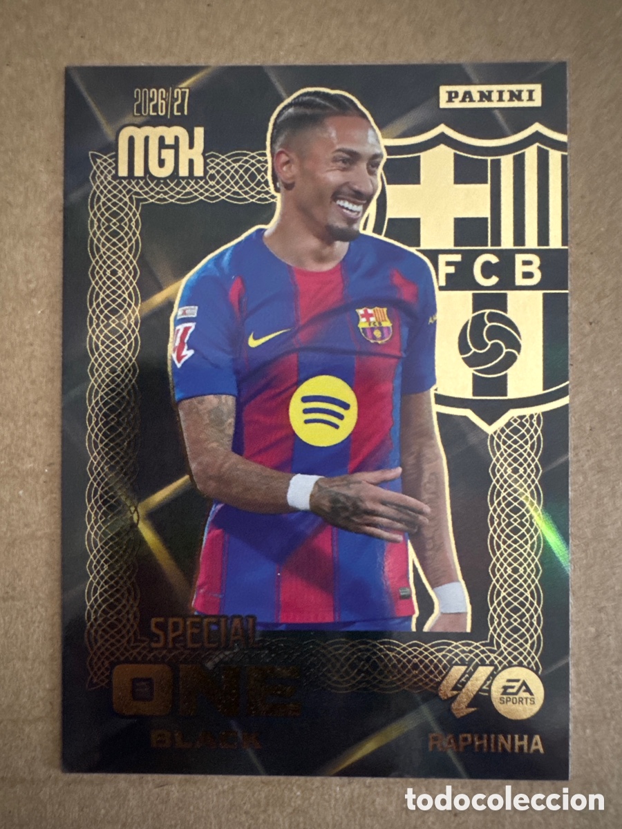 Cromos de f&uacute;tbol: # Raphinha FC Barcelona Special One Black Megacracks 26 27 2026 2027