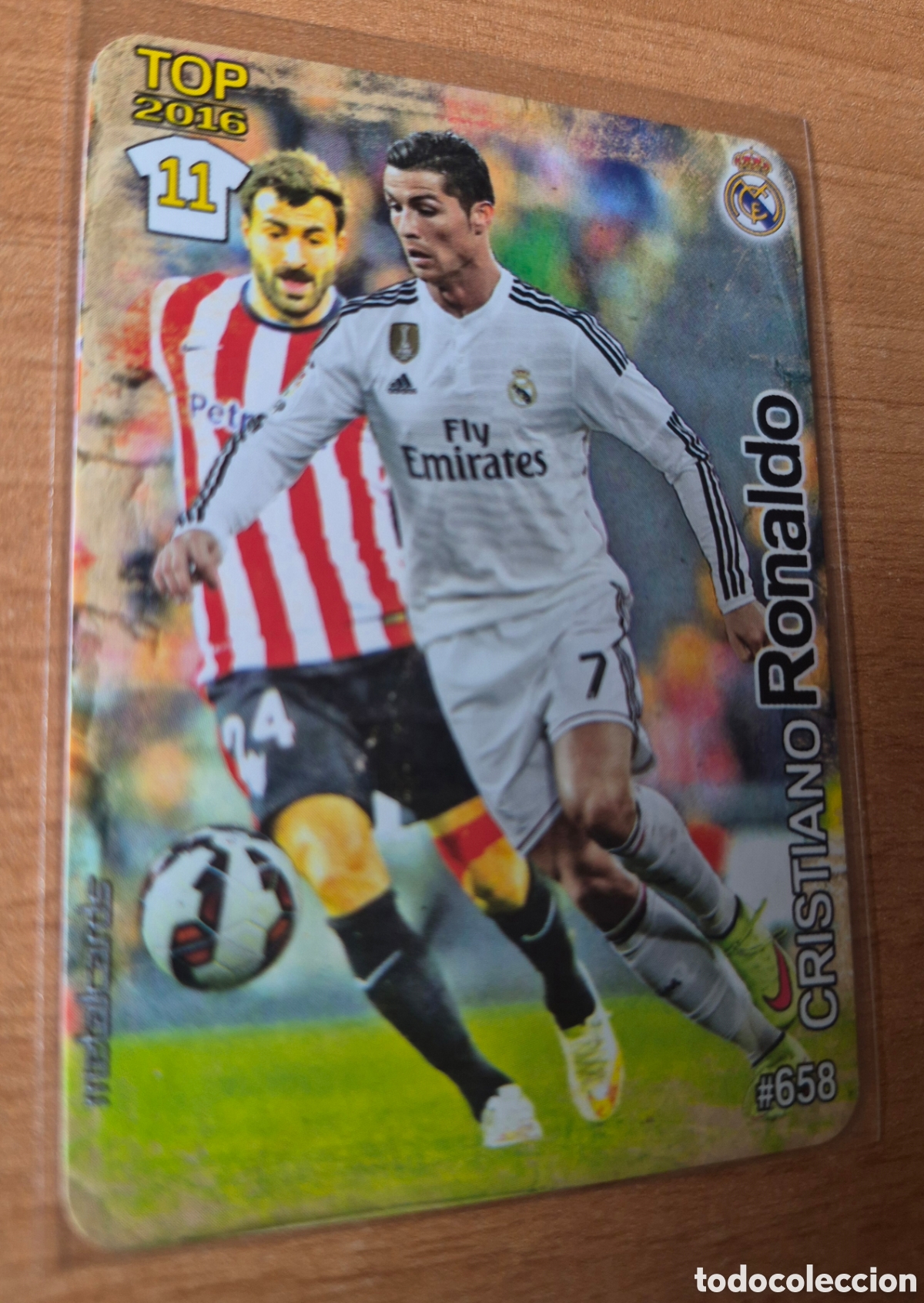 Cromos de f&uacute;tbol: Mundicromo 2015 2016 Ronaldo Top Mate