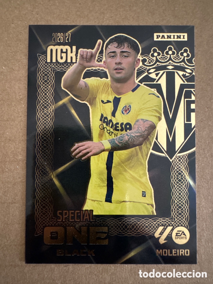 Cromos de f&uacute;tbol: # Moleiro Villarreal Special One Black Megacracks 26 27 2026 2027
