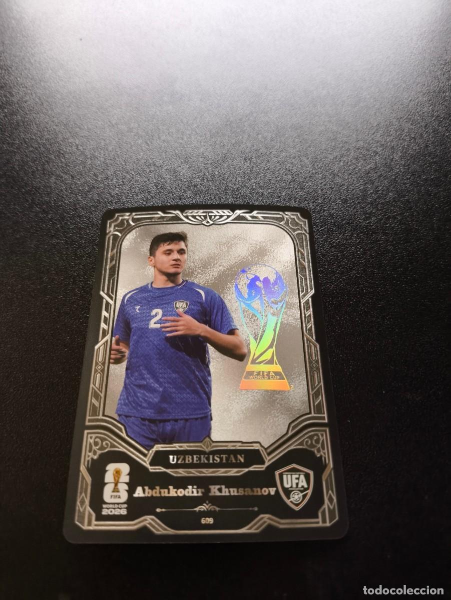 Cromos de f&uacute;tbol: 609 Abdukodir Khusanov Uzbekistan PRIZM PANINI KAYOU FIFA WORLD CUP MUNDIAL 2026 N LIGA ESTE MGK